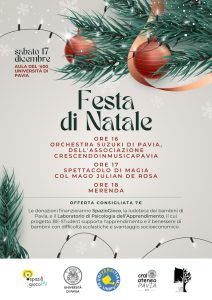 Locandina Festa di Natale in Università